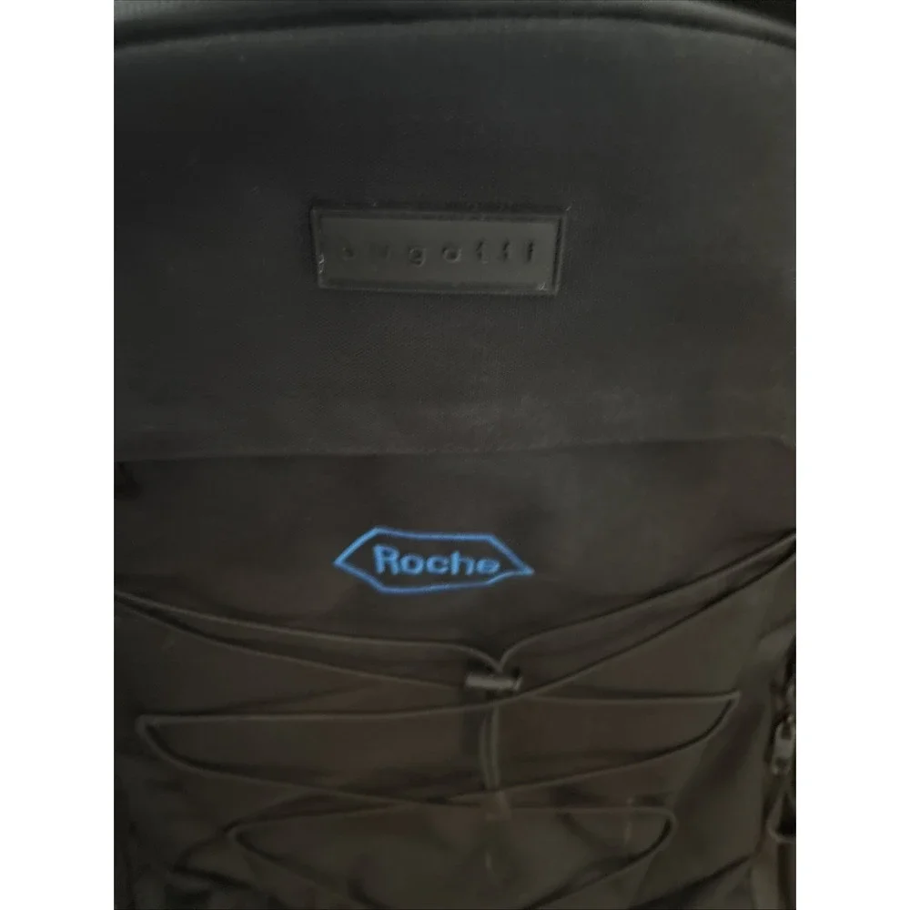 Bugatti Outland Rolling Duffel Travel Bag Black Wheeled Luggage Carry On NEW